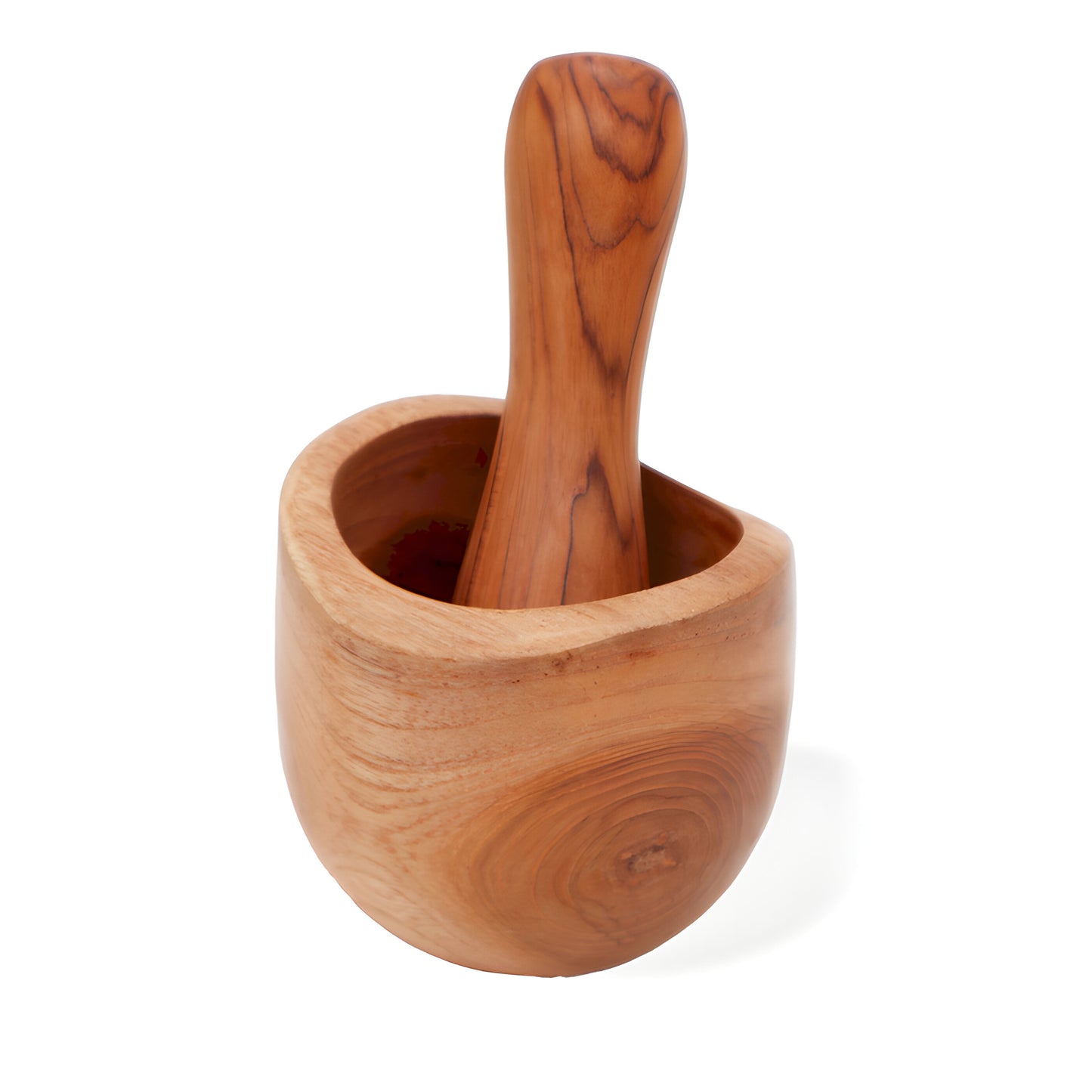 Almofariz MÍtico de Madeira de Teca - Harley Gabriel