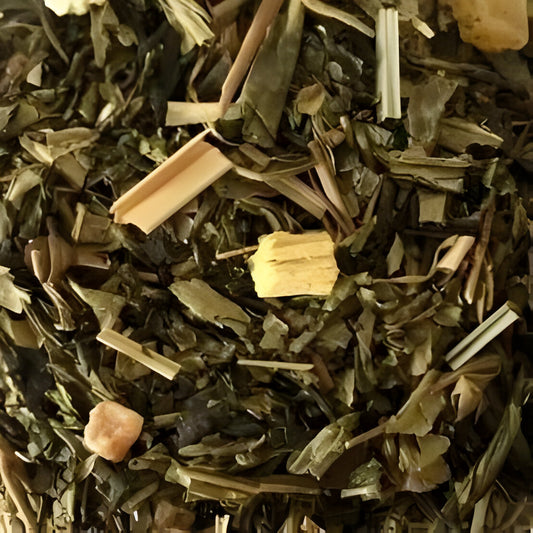 CHÁ VERDE ABACAXI GENGIBRE ALCAÇUZ DETIDO